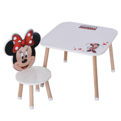 Деревяний дитячий столик M 502-8-1 зі стільчиком