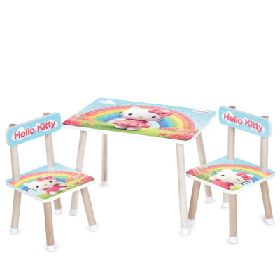 Дитячий столик M 501-34 стільниця 60 х 40 см 2 стільчики Дитячий столик M 501-34 стільниця 60 х 40 см 2 стільчики