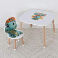 Дерев'яний дитячий столик M 502-5 зі стільчиком Дерев'яний дитячий столик M 502-5 зі стільчиком