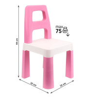 Дитячий стілець "Kids Chair" 0167TXK рожевий до 75 кг Дитячий стілець "Kids Chair" 0167TXK рожевий до 75 кг