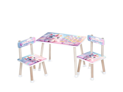 Дитячий столик M 501-25 стільниця 60 х 40 см 2 стільчики Дитячий столик M 501-25 стільниця 60 х 40 см 2 стільчики
