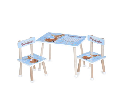 Дитячий Столик M 501-13 стільниця 60 х 40 см 2 стільчики