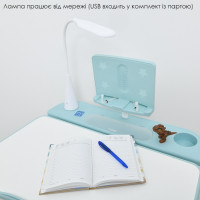 Дитяча Парта M 4428-12 блакитний зі стільчиком