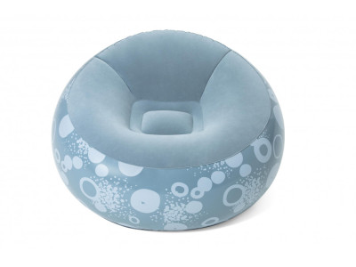Надувне крісло BW 75052 велюрове Блакитний