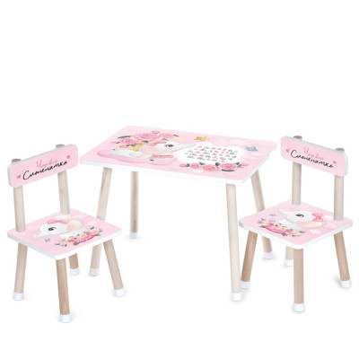Дитячий столик M 501-14 стільниця 60 х 40 см, 2 стільчики Дитячий столик M 501-14 стільниця 60 х 40 см, 2 стільчики