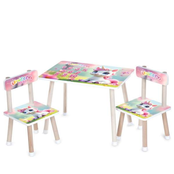 Дитячий столик M 501-26 стільниця 60 х 40 см, 2 стільчики Дитячий столик M 501-26 стільниця 60 х 40 см, 2 стільчики