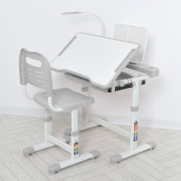 Парта M 5068-11 підставка для книги лампа сірий