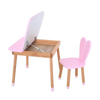 Дитячий стіл 04-025R-DESK зі стільчиком рожевий Дитячий стіл 04-025R-DESK зі стільчиком рожевий