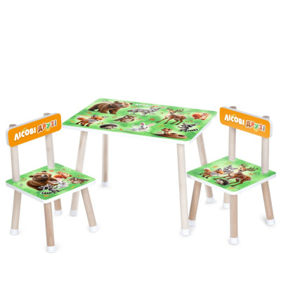 Дитячий Столик M 501-3 стільниця 60 х 40 см 2 стільчики