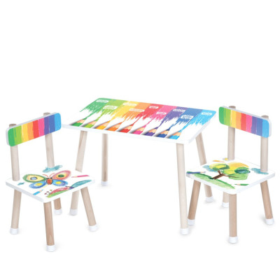 Дитячий столик M 501-28 стільниця 60 х 40 см 2 стільчики