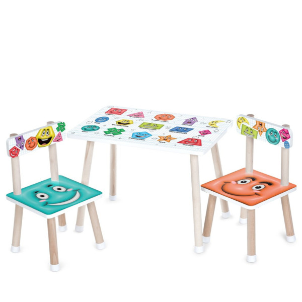 Дитячий Столик M 501-4 стільниця 60 х 40 см, 2 стільчики