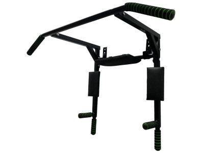 Турнік-бруси настінний "Iron" NE-TR-3B 3 в 1 з м'якими ручками чорний