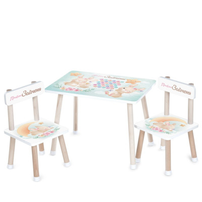 Дитячий Столик M 501-12 стільниця 60 х 40 см, 2 стільчики