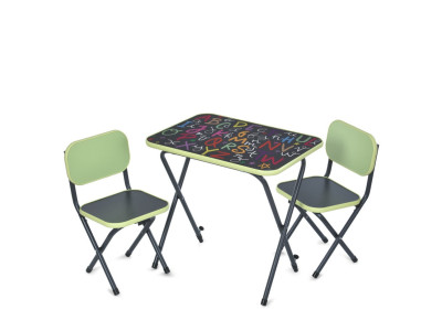 Дитячий Столик Alphabet Alphabet салатовий складаний стільниця 60 х 40 см Дитячий Столик Alphabet Alphabet салатовий складаний стільниця 60 х 40 см