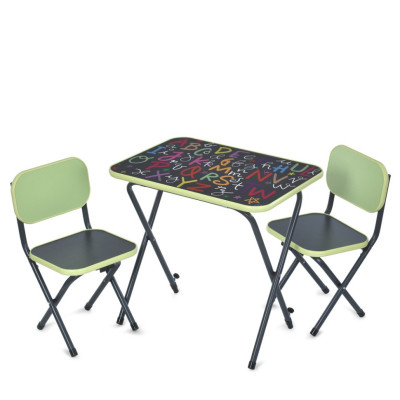 Дитячий Столик Alphabet Alphabet салатовий складаний стільниця 60 х 40 см