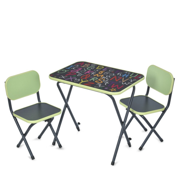 Дитячий Столик Alphabet Alphabet салатовий, складаний, стільниця 60 х 40 см