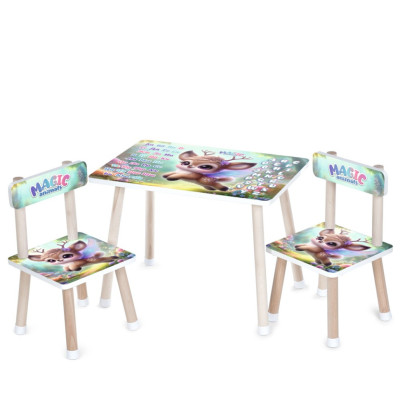 Дитячий столик M 501-30 стільниця 60 х 40 см 2 стільчики