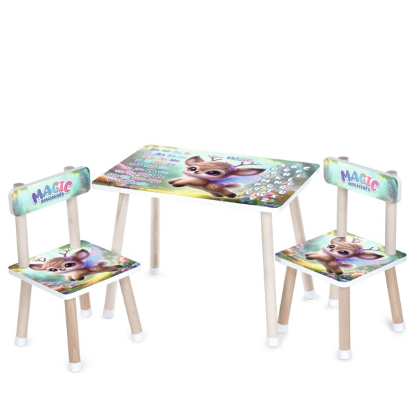 Дитячий столик M 501-30 стільниця 60 х 40 см 2 стільчики Дитячий столик M 501-30 стільниця 60 х 40 см 2 стільчики