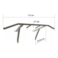 Турнік настінний Wide Pro білий NE-TR-16W