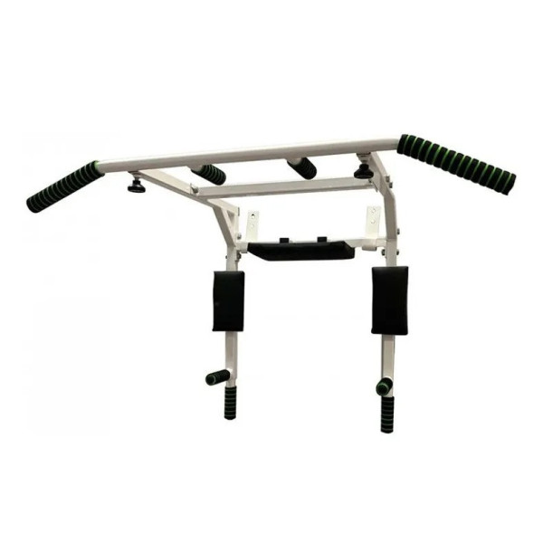 Турнік-бруси настінний Iron 4 в 1 з мякими ручками білий NE-TR-4W