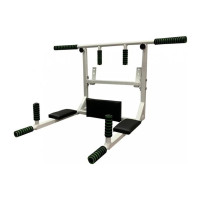 Турнік-бруси настінний Iron 4 в 1 з мякими ручками білий NE-TR-4W