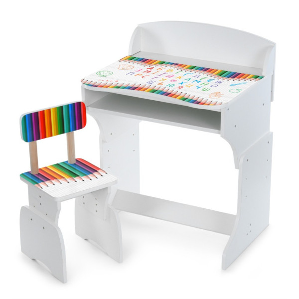Дитяча парта M 301-4 дерево зі стільчиком Дитяча парта M 301-4 дерево зі стільчиком