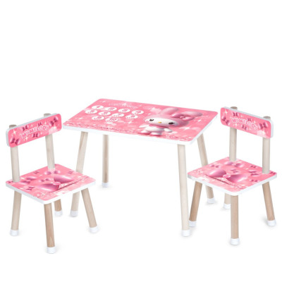 Дитячий Столик M 501-8 стільниця 60 х 40 см 2 стільчики Дитячий Столик M 501-8 стільниця 60 х 40 см 2 стільчики