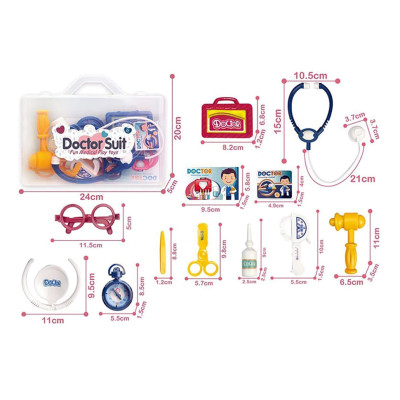Іграшковий набір лікаря 8807A-5, шприц, стетоскоп, окуляри, аксесуари