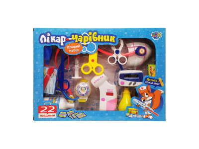 Ігровий набір Лікар-чарівник Limo Toy M 0462 22 предмета E Ігровий набір Лікар-чарівник Limo Toy M 0462 22 предмета E