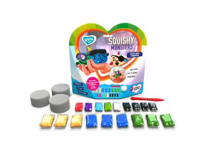 Набір для ліплення з повітряним пластиліном Squishy Monsters ТМ Lovin 70130