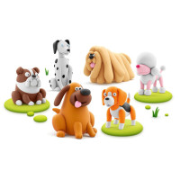 Дитячий меганабір пластиліну "Собаки-друзі" Lipaka 15030-UA01 самостійно твердне