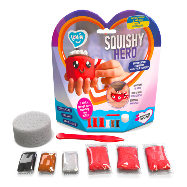 Набір для ліплення з повітряним пластиліном Squishy CupCao ТМ Lovin 70125 Набір для ліплення з повітряним пластиліном Squishy CupCao ТМ Lovin 70125