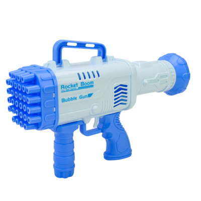 Генератор мильних бульбашок Бластер 009(Blue) 1 ємність з мильною рідиною та тарілочка