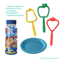 Ароматичні мильні бульбашки "Paw Patrol" 200732 обєм 150 мл 3 палички Ароматичні мильні бульбашки "Paw Patrol" 200732 обєм 150 мл 3 палички