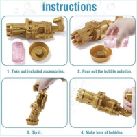Генератор мильних бульбашок Bubble Gun Blaster "Кулемет" Bambi BB-04893