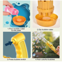 Генератор мильних бульбашок Bubble Gun Blaster "Кулемет" Bambi BB-04893