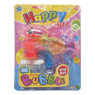 Пістолет з мильними бульбашками Дельфінчик 3333B(Pink) механічний 2 запаски