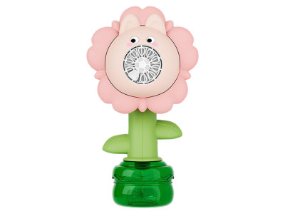Мильні бульбашки Flower Bubble Machine BJC-5A(Bunny-Pink) зі світлом