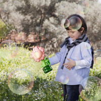 Мильні бульбашки Flower Bubble Machine BJC-5A(Bunny-Pink) зі світлом