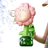 Мильні бульбашки Flower Bubble Machine BJC-5A(Bunny-Pink) зі світлом