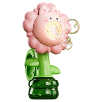 Мильні бульбашки Flower Bubble Machine BJC-5A(Bunny-Pink) зі світлом