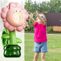 Мильні бульбашки Flower Bubble Machine BJC-5A(Bunny-Pink) зі світлом