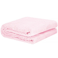 Плед-покривало Extra Soft Springos HA7128 світло-рожевий 130x180 см Плед-покривало Extra Soft Springos HA7128 світло-рожевий 130x180 см