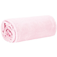 Плед-покривало Extra Soft Springos HA7128 світло-рожевий 130x180 см Плед-покривало Extra Soft Springos HA7128 світло-рожевий 130x180 см