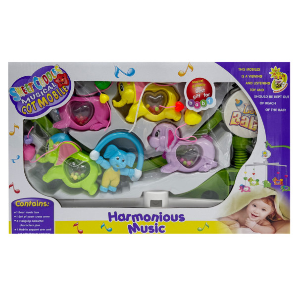 Музичний мобіль на ліжечко "Harmonious music" M 1245-30A U/R з заводним механізмом Музичний мобіль на ліжечко "Harmonious music" M 1245-30A U/R з заводним механізмом