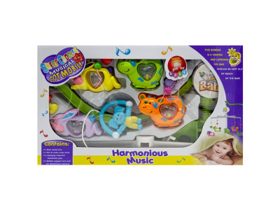 Музичний мобіль на ліжечко "Harmonious music" M 1245-31B U/R з заводним механізмом