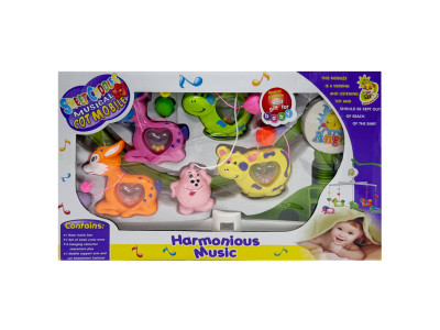 Музичний мобіль на ліжечко "Harmonious music" M 1245-32A U/R з заводним механізмом