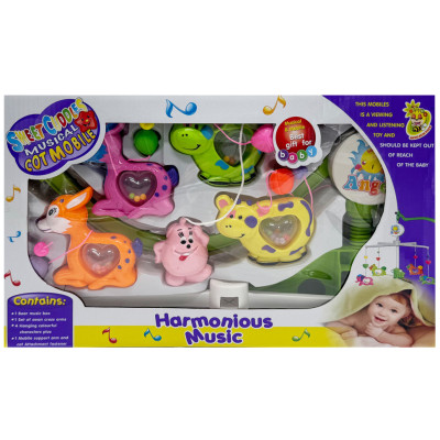 Музичний мобіль на ліжечко "Harmonious music" M 1245-32A U/R з заводним механізмом