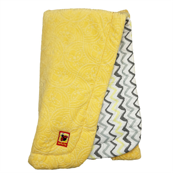 Плед дитячий МС 110612-15 трикотаж жовтий 78 х 90 см