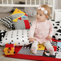 Підвіска-бортик для ліжечка "Будиночок B&W&" МС 110512-09 Підвіска-бортик для ліжечка "Будиночок B&W&" МС 110512-09